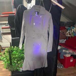 Brand new grey trench coat